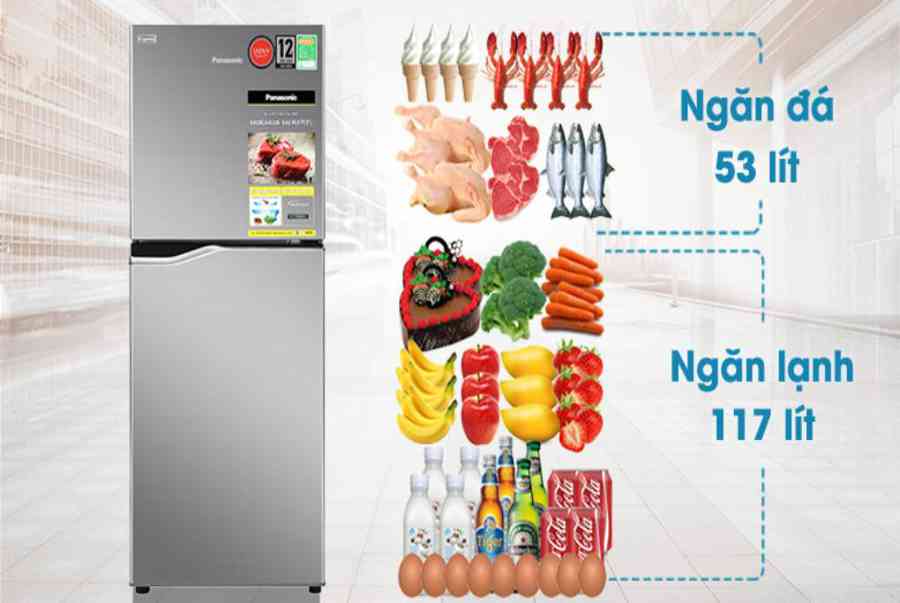 Tủ lạnh Panasonic Inverter 170 lít NR-BA190PPVN giá tốt, có trả góp