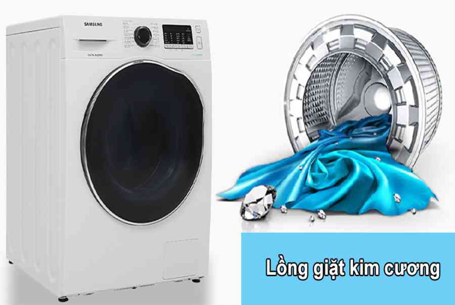 Máy giặt sấy Samsung Inverter 9.5kg WD95J5410AW/SV | Phong Vũ