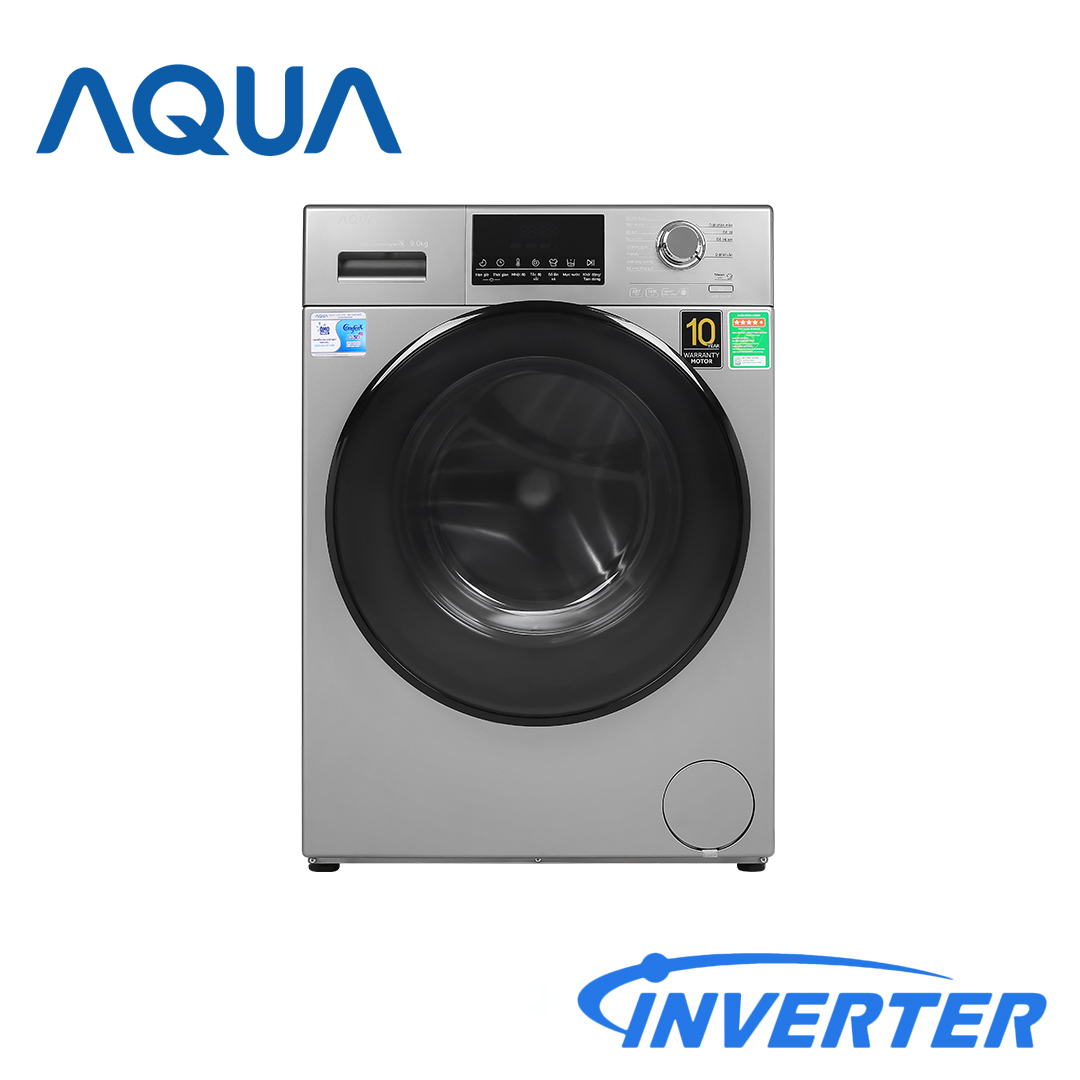 Máy giặt Aqua Inverter 9 kg AQD-D900F S, giá rẻ, chính hãng