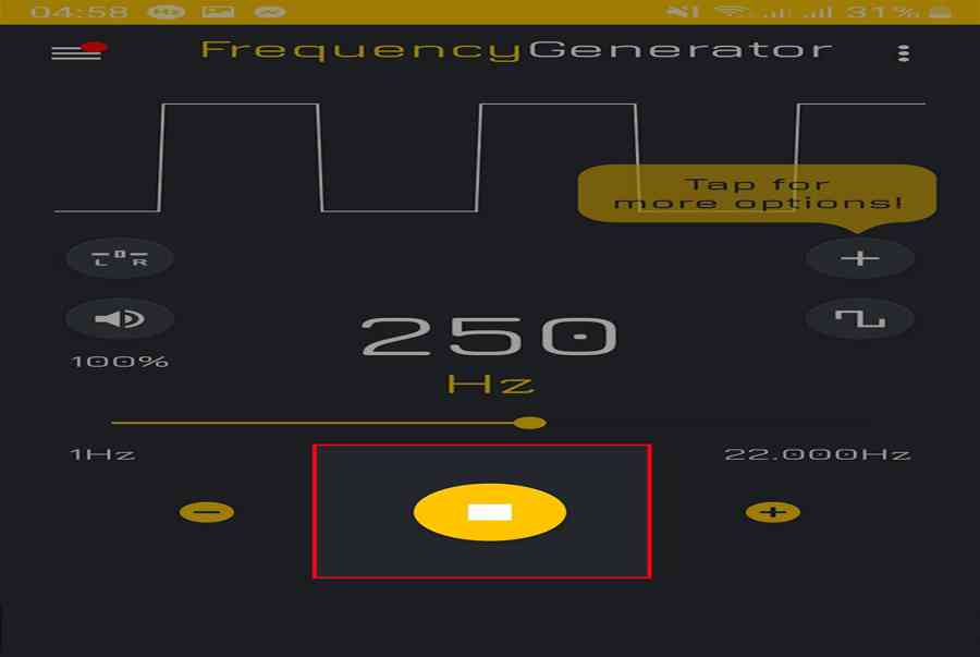Cách làm sạch loa điện thoại Android bằng Frequency Sound Generator