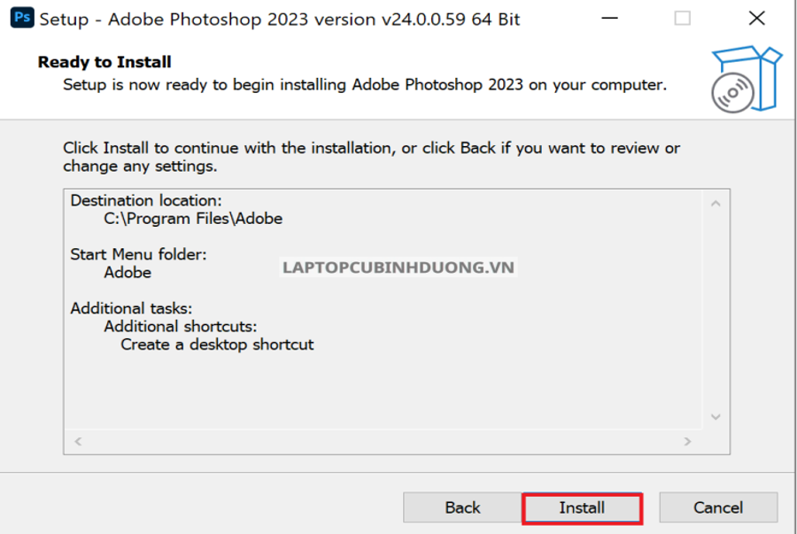 Download và cài đặt Adobe Photoshop 2023