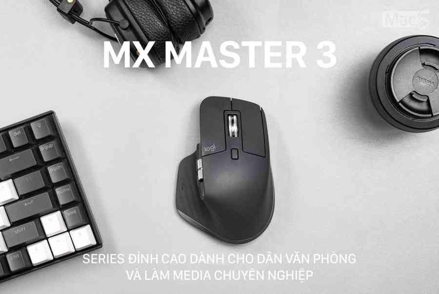 Chuột Logitech MX Master 3 (Màu đen) không dây Bluetooth/Wireless