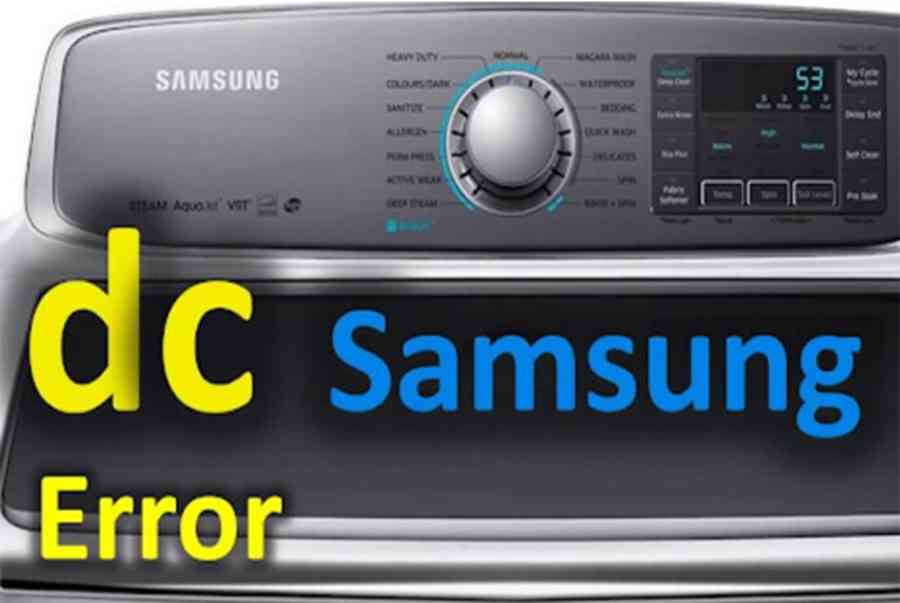 Máy giặt Samsung báo lỗi DC? Nguyên nhân và cách khắc phục