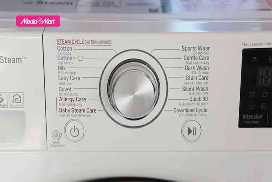 Máy giặt 9Kg LG FC1409S4W inverter – Giặt chống nhăn, diệt khuẩn