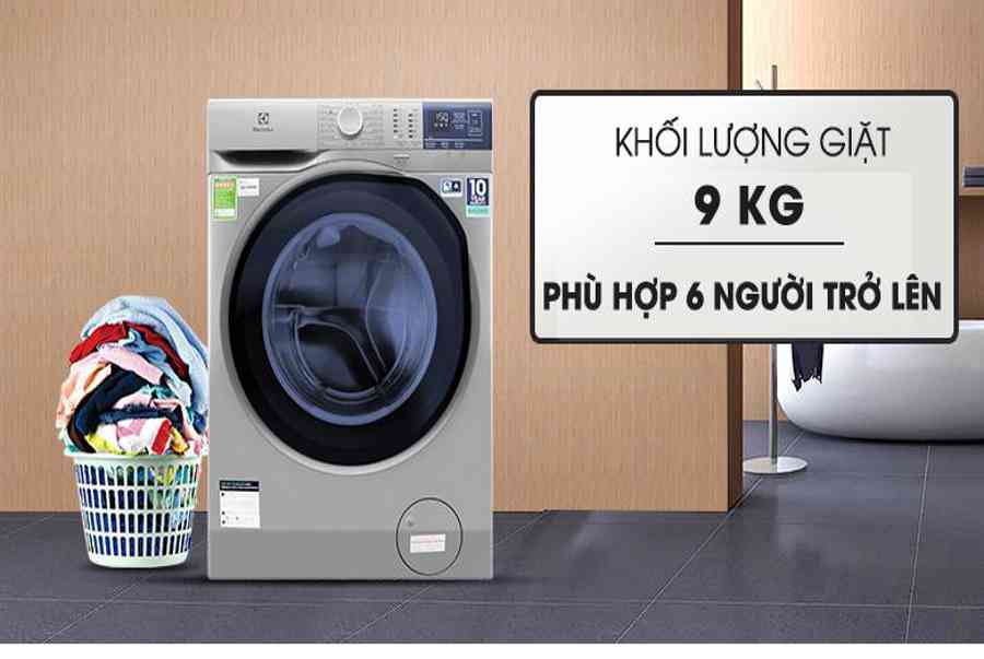 Máy giặt 9Kg Inveter Electrolux EWF9024ADSA giặt hơi nước