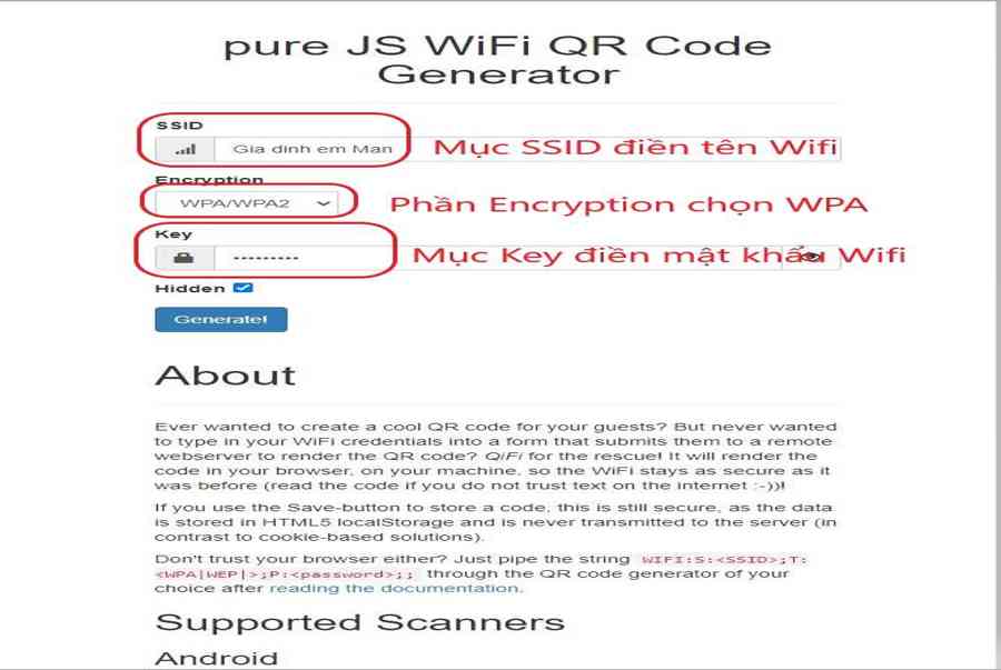 2 cách tạo mã QR Code chia sẻ wifi không cần nhập mật khẩu