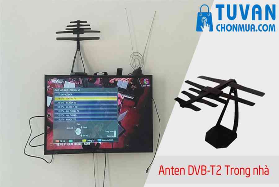 Review top 10 Anten Tivi DVB T2 thu sóng tốt nhất 2022