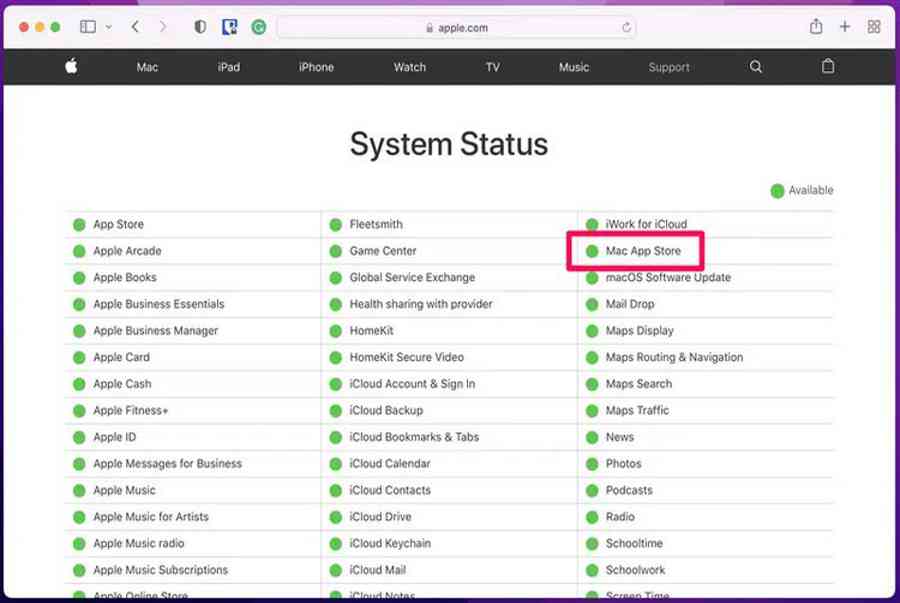 Sửa lỗi App Store không hoạt động trên máy tính Mac