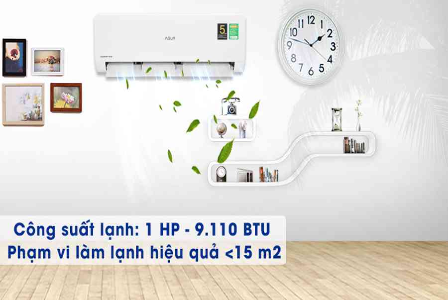 Máy lạnh Aqua Inverter 1HP AQA-KCRV10WNZA, giá rẻ, chính hãng