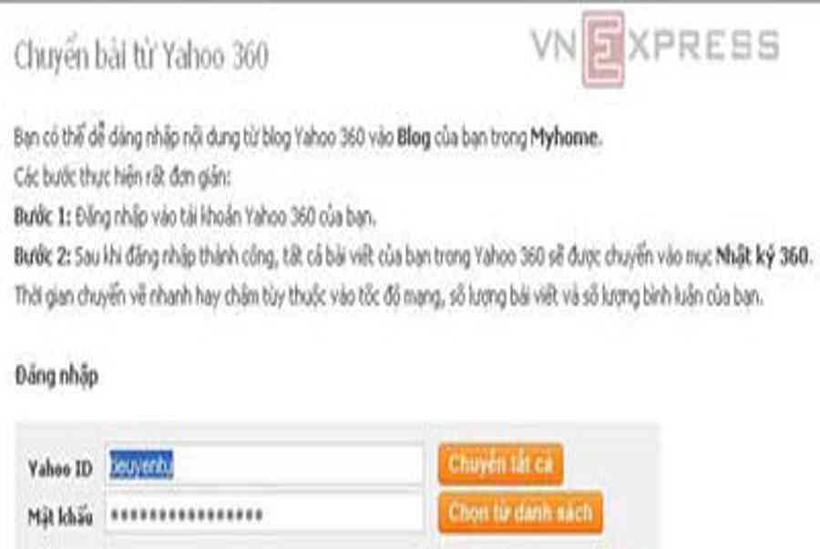 6 dịch vụ blog hỗ trợ chuyển dữ liệu từ Yahoo 360