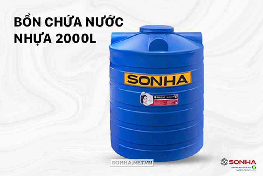 Bồn nhựa Sơn Hà chính hãng-Giá téc nhựa Sơn Hà ưu đãi tới 35%