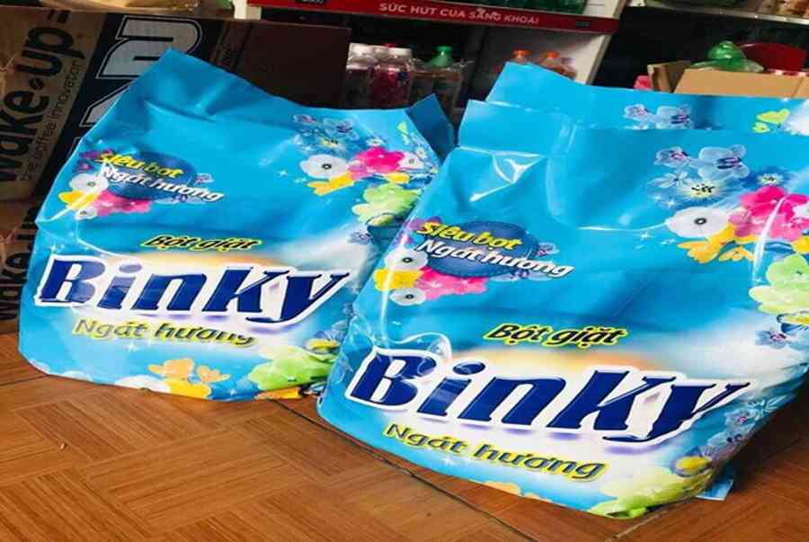 Bột giặt Binky của công ty nào? Giặt có sạch không?