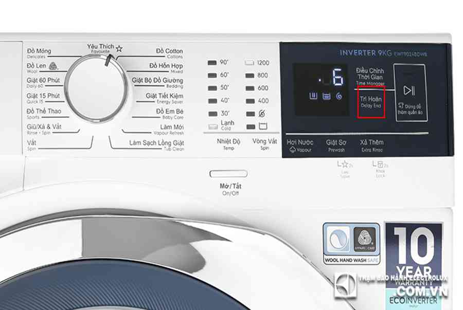 Cách hẹn giờ máy giặt Electrolux ĐƠN GIẢN mà ít người biết đến