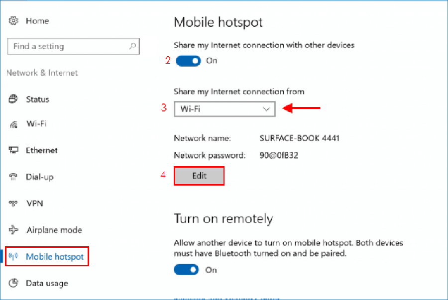 Cách phát wifi từ laptop khi sử dụng hệ điều hành Windows 10