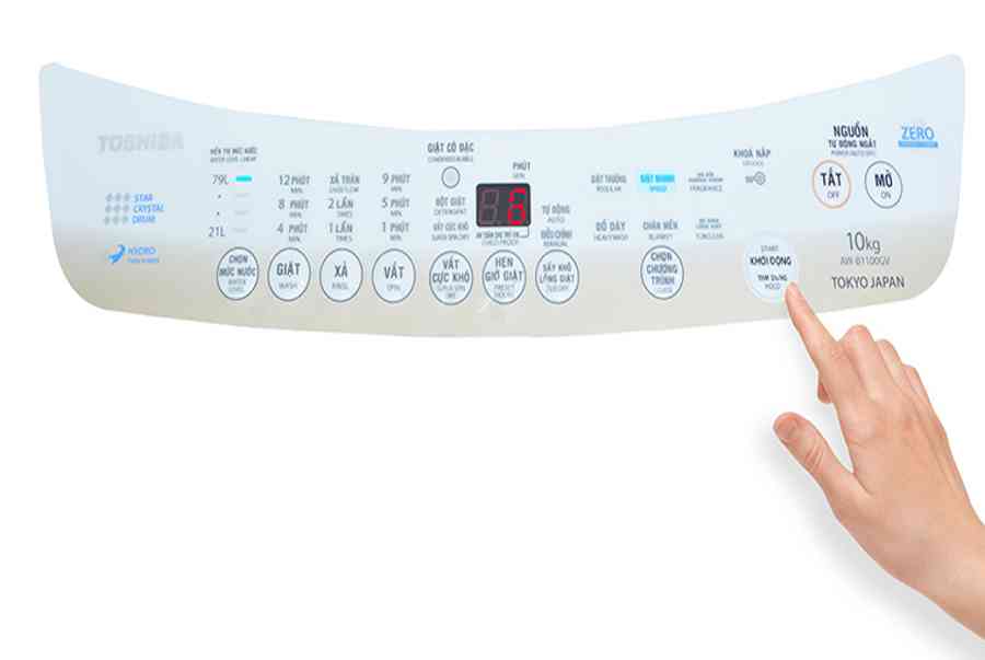 Cách sử dụng điều khiển máy giặt Toshiba AW-B1000GV, B1100GV