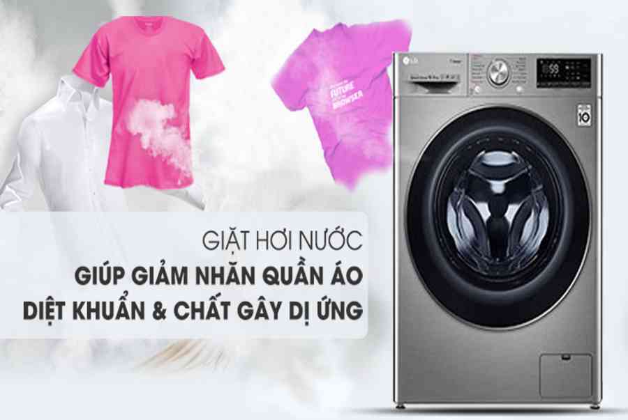 Chế độ giặt hơi nước của máy giặt LG có gì đặc biệt?