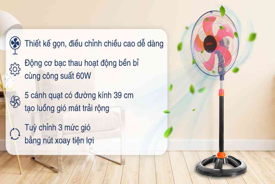 Quạt đứng Senko DTS1609 – chính hãng, giá tốt | Điện máy XANH