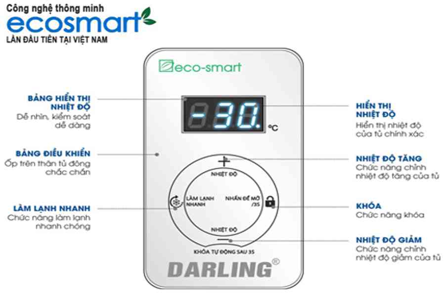 Tủ đông Darling DMF-4799ASI 470l Smart Inverter | Sáng Tạo – Phân Phối Tủ Đông Và Tủ Mát Chính Hãng Darling