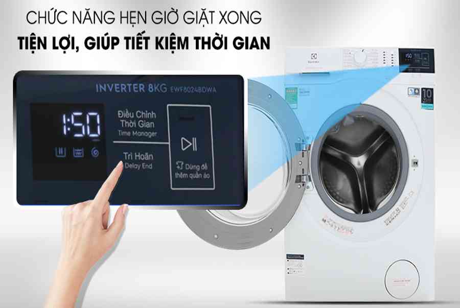 Máy giặt Electrolux Inverter 8 kg EWF8024BDWA – Mua Sắm Điện Máy Giá Rẻ