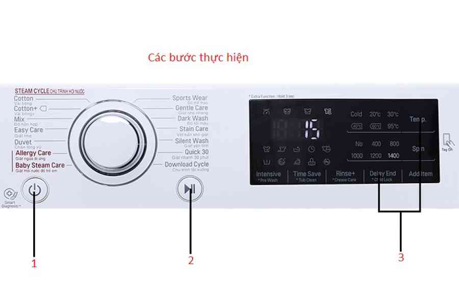Hướng dẫn cách sử dụng máy giặt LG chi tiết đơn giản