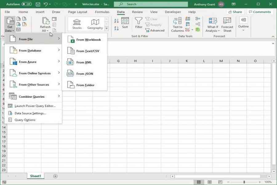 Cách gộp nhiều file Excel vào một file bằng Power Query