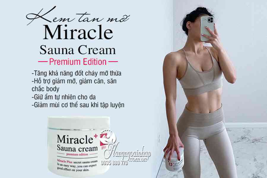 Kem tan mỡ Miracle Sauna Cream Premium Edition Hàn Quốc