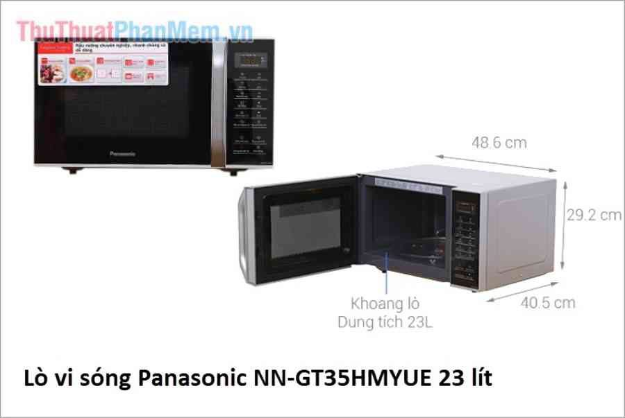 Kích thước lò vi sóng tiêu chuẩn, thông dụng của Sharp, Electrolux, Samsung, Hitachi, LG, Toshiba, Panasonic, Bosch