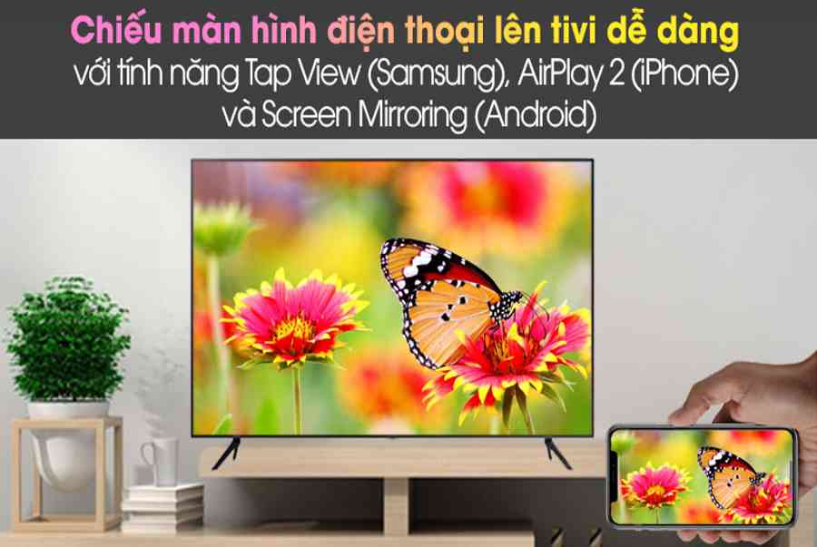 Smart Tivi Samsung 4K 43 inch UA43AU7200 – giá tốt, có trả góp