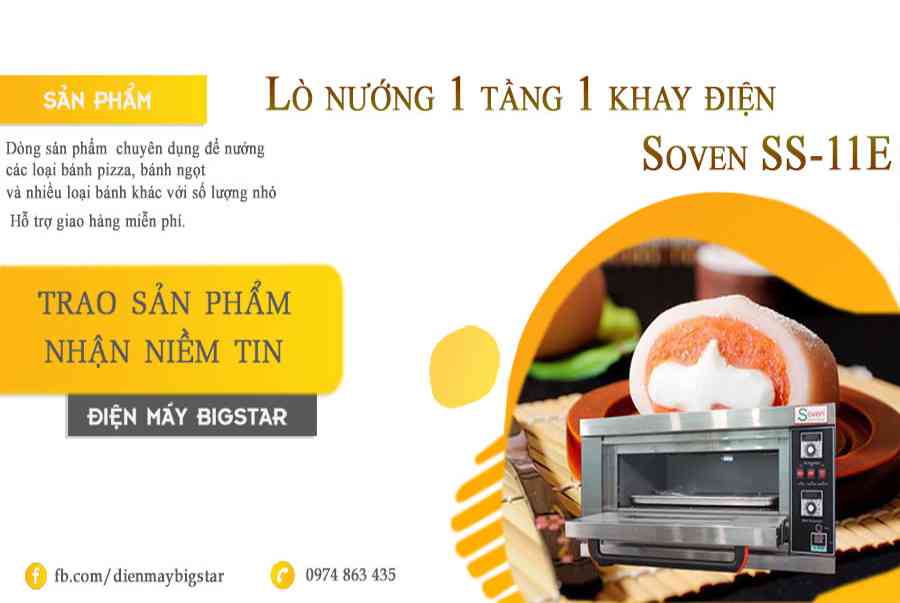 Lò nướng bánh ngọt, bánh mì, bánh pizza giá khuyến mãi T9/2022​