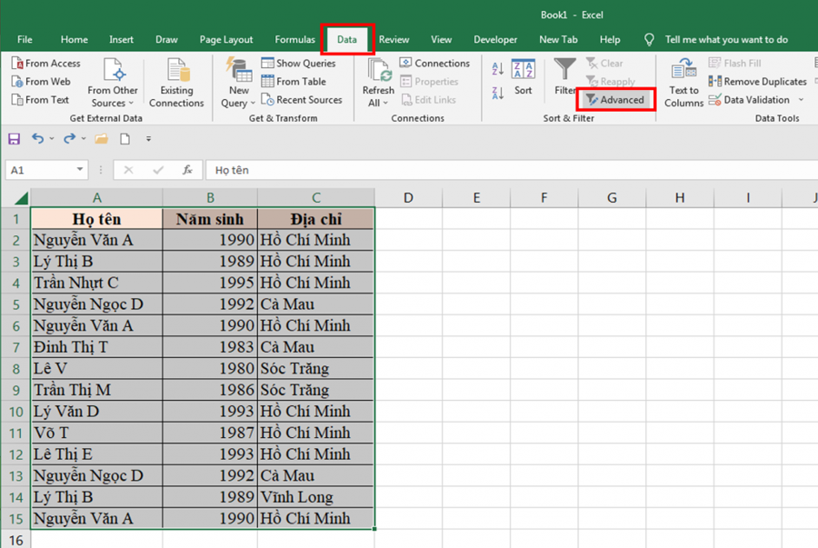 Hướng dẫn sử dụng công cụ lọc dữ liệu trùng trong Excel – Thủ thuật, hướng dẫn, hỏi đáp về công nghệ – Phương Tùng