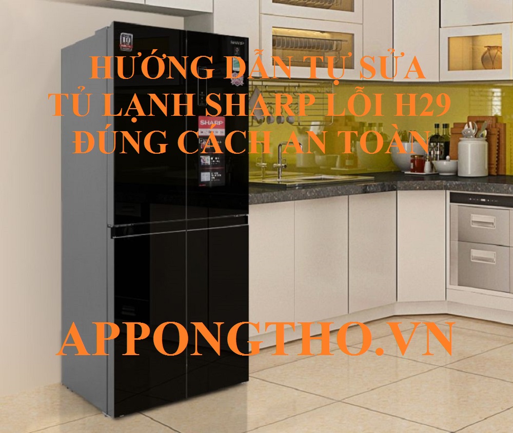 Hậu quả từ lỗi H-29 tủ lạnh Sharp Side by Side