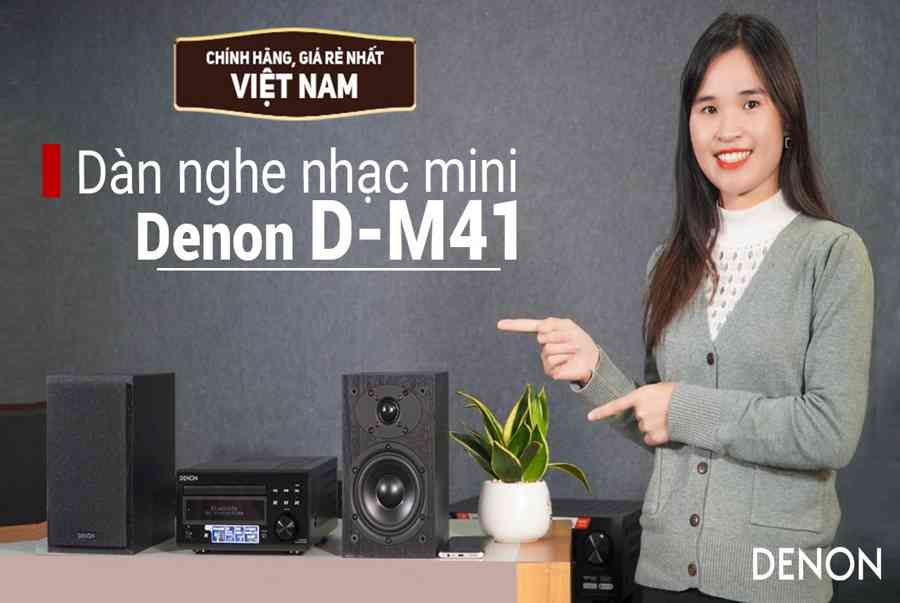 Dàn nghe nhạc mini Denon D-M41 All-in-one Cực Hay, Giá Rẻ