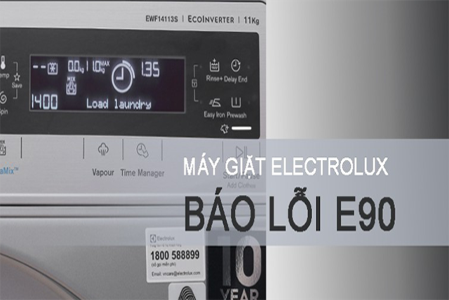 Máy giặt Electrolux báo lỗi E90, vậy nguyên nhân là do đâu?