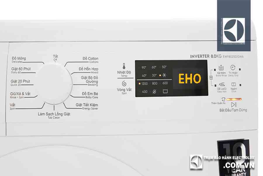 Máy giặt Electrolux báo lỗi EHO: 3 Nguyên nhân & Cách sửa lỗi EH0