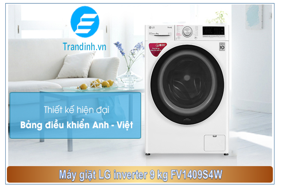 FV1409S4W | Máy giặt LG Inverter 9 kg 【giá rẻ giẳm 30%】