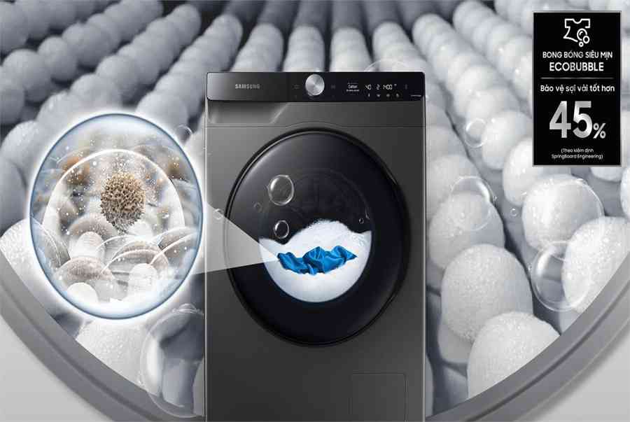 Máy giặt lồng ngang Samsung Addwash AI inverter 12kg WW12TP94DSB/SV