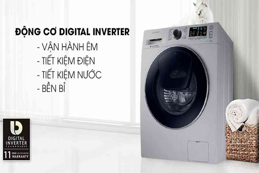Máy giặt Samsung Inverter 7.5 kg WW75K5210US/SV | DIENMAYGIASI.VN