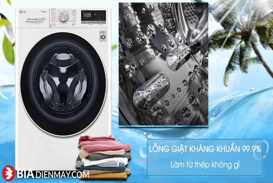 Mua Máy giặt sấy LG FV1408G4W 8.5 kg Inverter tại Hà Nội