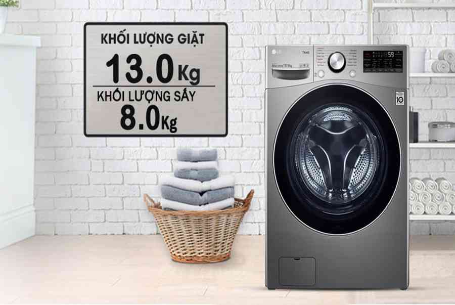 Máy giặt sấy LG FV1413H3BA giặt 13 Kg sấy 8 Kg Inverter – Mua Sắm Điện Máy Giá Rẻ