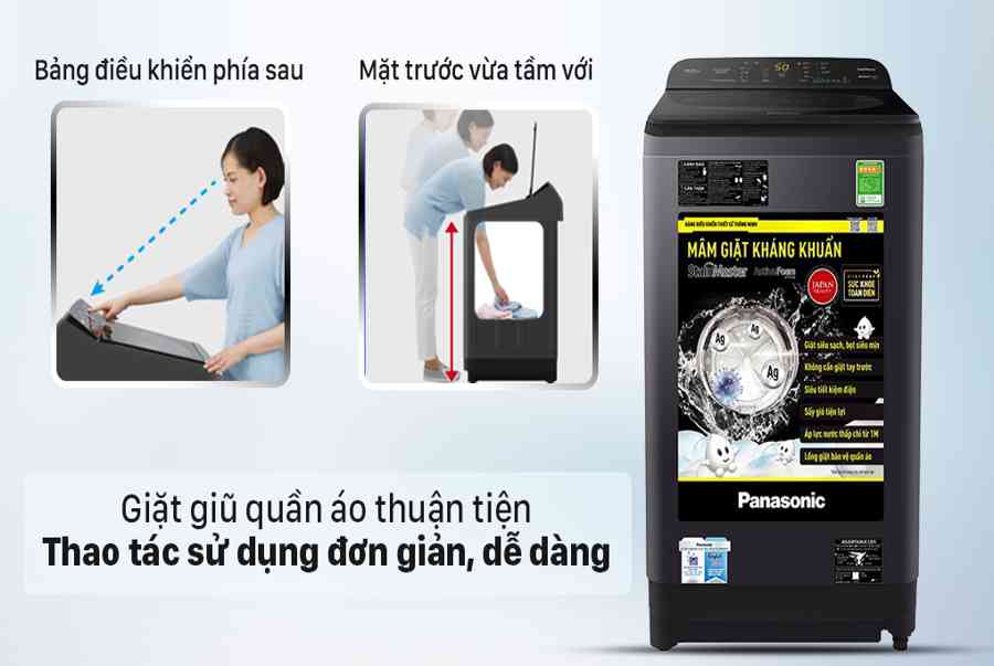 Máy giặt Panasonic 8.5 Kg NA-F85A9BRV – giá tốt, có trả góp