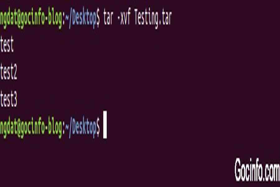 Nén và giải nén file bằng lệnh TAR trên Linux (Ubuntu) – Góc Info