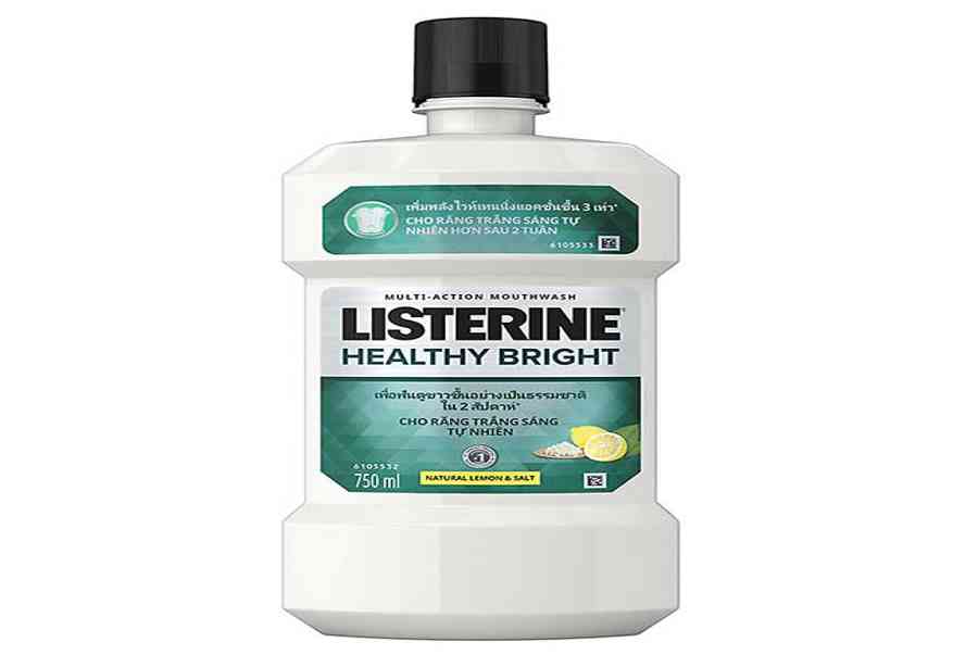 Nước súc miệng Listerine 750ml làm sạch khoang miệng ngừa sâu răng