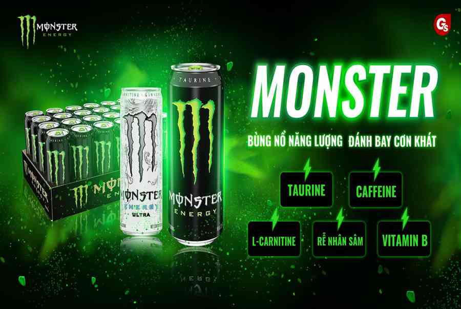 Nước tăng lực Monster, 355ml