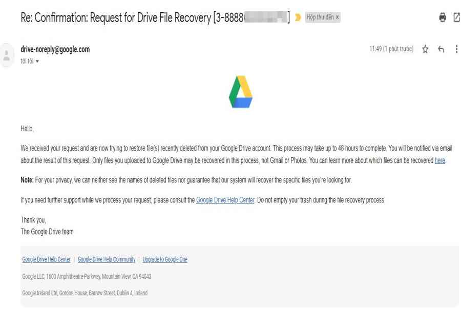 Tuyệt chiêu khôi phục file đã xóa vĩnh viễn trên Google Drive