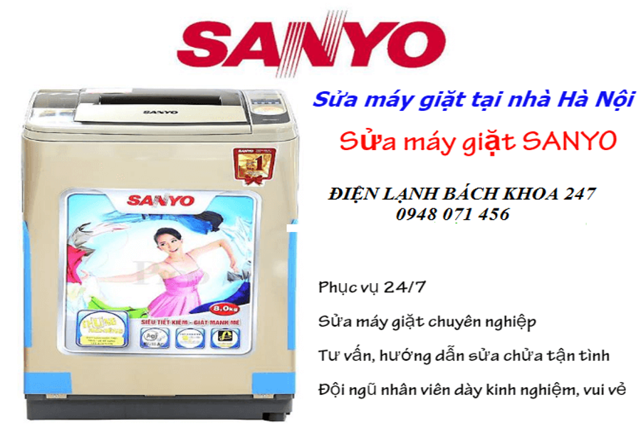 Máy giặt Sanyo báo lỗi E1, E2, U5, U4, EA Nguyên nhân và cách sửa chữa .
