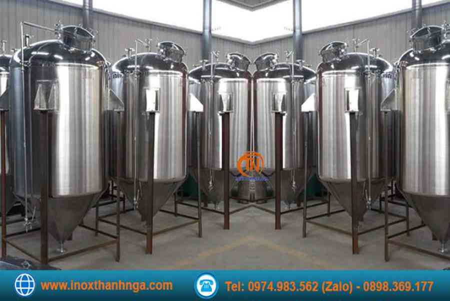 Thùng ủ bia dung tích 150L, 200L, 500L, 1000L giá rẻ – Inox Thanh Nga