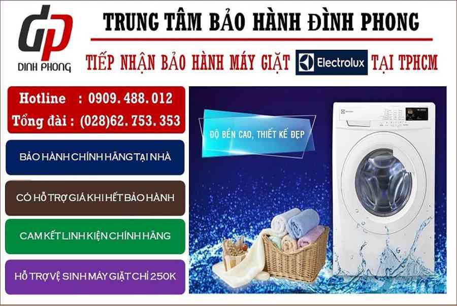 Trung tâm bảo hành máy giặt ELECTROLUX tại TPHCM – Máy sấy Elec