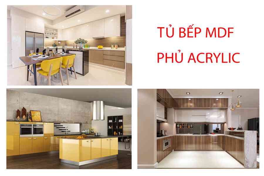 20+ mẫu tủ bếp MDF phủ Acrylic và bảng giá – Minh Long Home