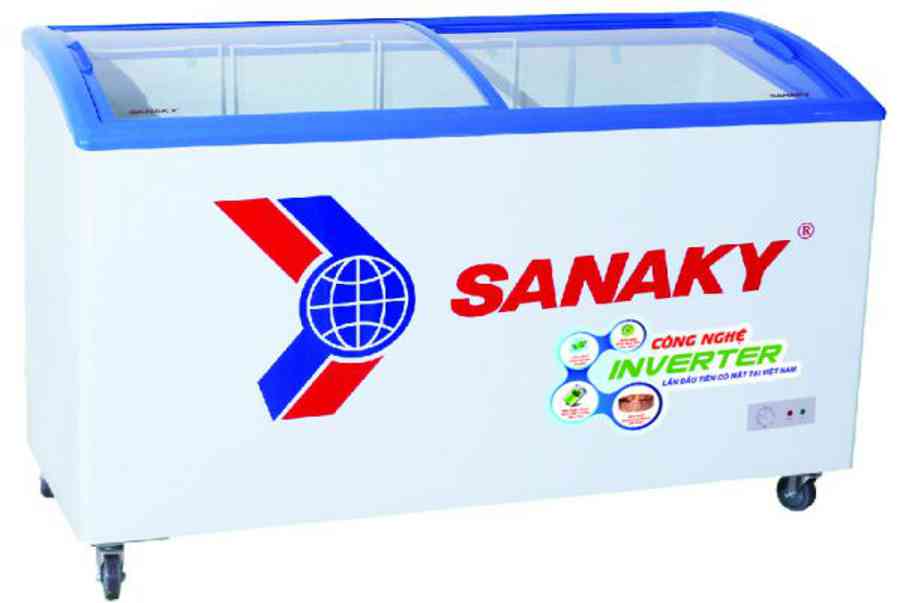Một số dòng tủ đông tủ mát Sanaky mặt kính lùa cong | Sanaky Việt Nam