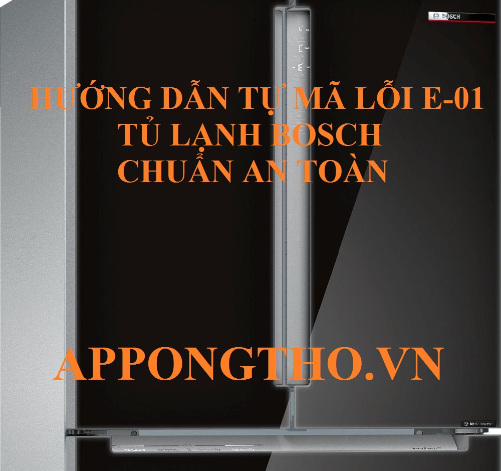 Tủ lạnh Bosch lỗi E-01 có phải do cảm biến nhiệt độ không?